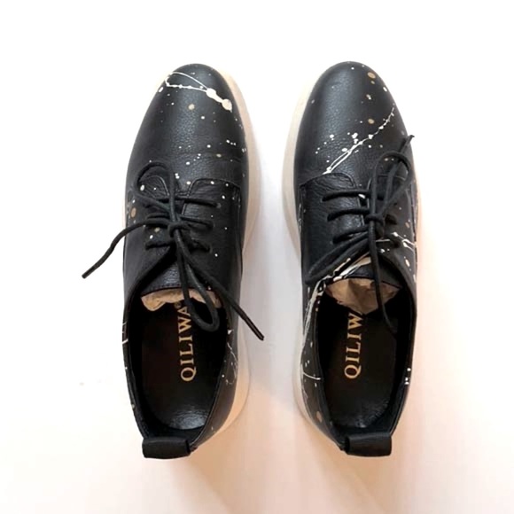 MSGM LOW TOP SNEAKERS PAINT SPLASHES - Picture 10 of 14